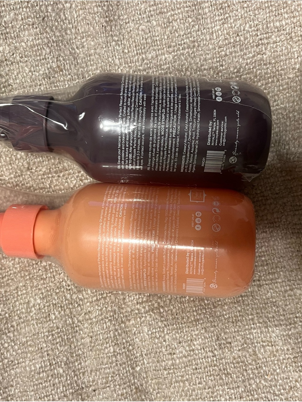 Hair rescue shampoo and conditioner